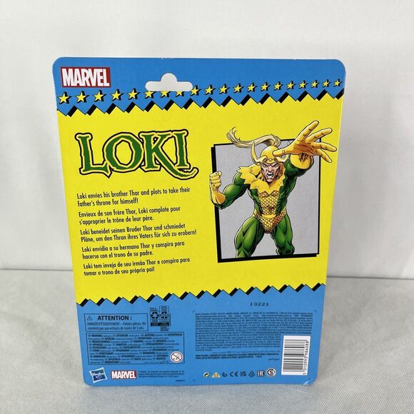 Marvel Legends Retro Series Loki 6" Scale Action Figure Hasbro - Picture 3 of 8